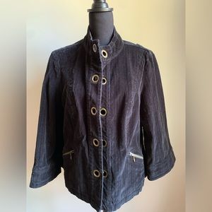 Dress Barn black corduroy jacket